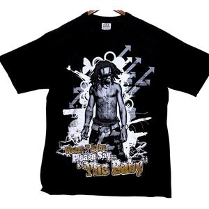 Lil Wayne Please Say The Baby Tee Mens 2XL Black Jewelry Bling Weezy